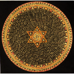 Thangka Tibetaine Mandala Sûtra du Coeur 40x40- 6