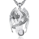 Pendentif  «Vītra » Dragon Védique, en Quartz clair-1