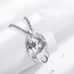 Pendentif  «Vītra » Dragon Védique, en Quartz clair-4