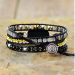 Bracelet bohème « Chapalām » Esprit libre – en Onyx noir-4