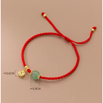 Bracelet Ethnique %22Revatī%22 Perle de Jade Vert-7