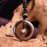 Pendentif Ethnique « Karma » en Obsidienne 3