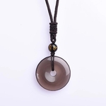 Pendentif Ethnique « Karma » en Obsidienne 5