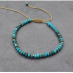 Bracelet Ethnique « Darśhan » en Howlite -5
