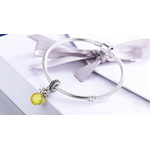 Charms Fantaisie : 7 Charms Argent, Perle ou Cristal- Ananas 4