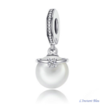 Charms Fantaisie : 7 Charms Argent, Perle ou Cristal- Perle