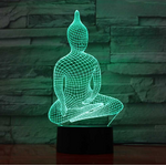 Lampe Led Hologramme Bouddha Sakyamuni 3