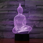Lampe Led Hologramme Bouddha Sakyamuni 5