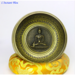 Bol Tibétain « Bouddha de la Médecine » avec bâton de cuir et coussin-1