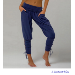 Pantalon de Yoga-Pilate « Sohane »- Bleu cobalt