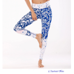 Ensemble pour le Yoga-Pilate-Fitness « Wicca » motif floral-3