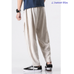 Pantalon de Yoga « Macao » en Coton naturel- Naturel 4