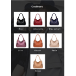 Sac luxe Casual «  Salabha » en Cuir- Couleurs