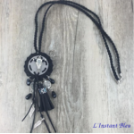 Long collier ethnique « Buffalo » style Bohème-2