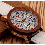 Montre Boho «  Asha »» en Bois de Santal-2