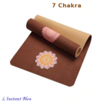 Tapis de Yoga « Bīja » 7 Chakra, Mandala et Nature- 7 chakra