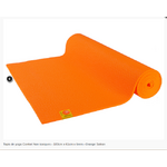 Tapis de yoga Non toxique- 6mm-Chinmudra- Orange Safran