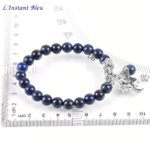 Bracelet Bohème « Akāra » Arbre de vie, en Lapis Lazuli-4