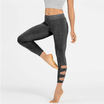 Femmes-Solide-de-Couleur-Creux-De-Yoga-Pantalon-Hanches-push-up-sept-points-pantalons-sport-leggings