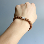 Naturel-Rudraksha-Semences-Avec-Tib-tain-Bouddhisme-Mantra-Signe-Blanc-Cuivre-Perles-Bracelet-Pour-Hommes-Femmes