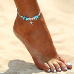 Boh-me-Starfish-Pendentif-Bracelets-de-Cheville-Pour-Les-Femmes-Boho-Naturel-Pierre-Perles-Bracelets-Sur