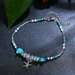 Boh-me-Starfish-Pendentif-Bracelets-de-Cheville-Pour-Les-Femmes-Boho-Naturel-Pierre-Perles-Bracelets-Sur