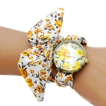 Shsby-mise-jour-femmes-robe-montre-dames-fleur-tissu-montre-Bracelet-haute-qualit-tissu-or-montre