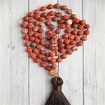 Handmademm-rouge-gules-glands-108-collier-chanceux-mala-m-ditation-bouddhisme-yoga-e-prier-perles-b