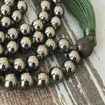 Mālā 108 perles « Kuṇḍalinī » en Hématite -  6 mm-4