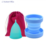 Coupe menstruelle Pastel en Silicone de qualité médicale + Boîte + Pochette-1.1