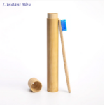 Brosse à dents de voyage + Boîte cylindre en Bambou naturel-4.1