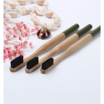 Brosse à dents « Anūpa  » manche coloré, en Bambou naturel-9