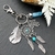 Petite-Main-Plume-Dream-Catcher-Porte-cl-s-Keychain-D-cor-Voiture-Sac-Suspendus-D-coration