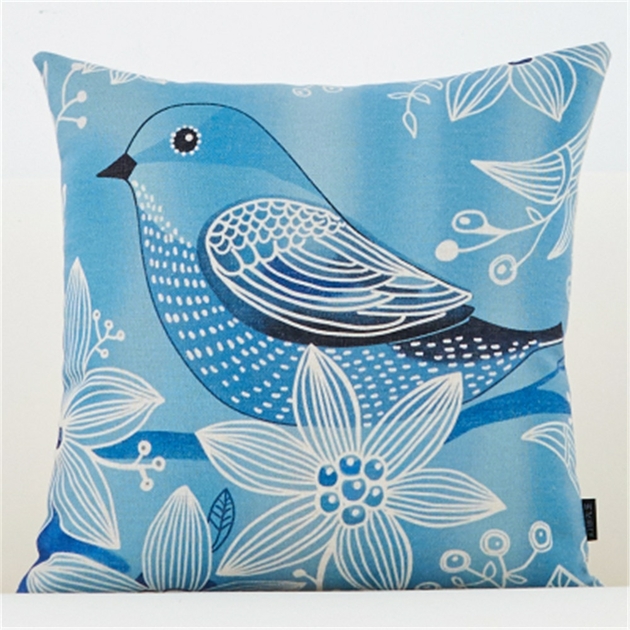 Oiseau Housse Coussin Rétro Taie D'oreiller 40x60 Lot De 2, Coussin