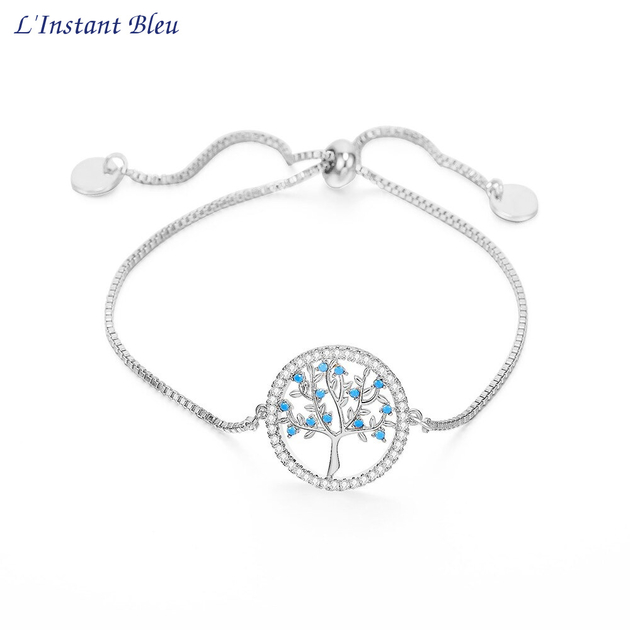 Bracelet coulissant « Māṇāsarōvar » Arbre de Vie-2 argent.1