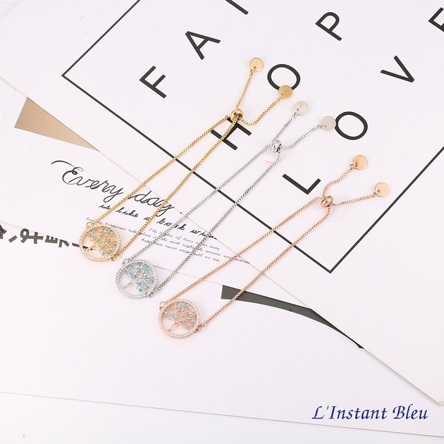 Bracelet coulissant « Māṇāsarōvar » Arbre de Vie-5.1