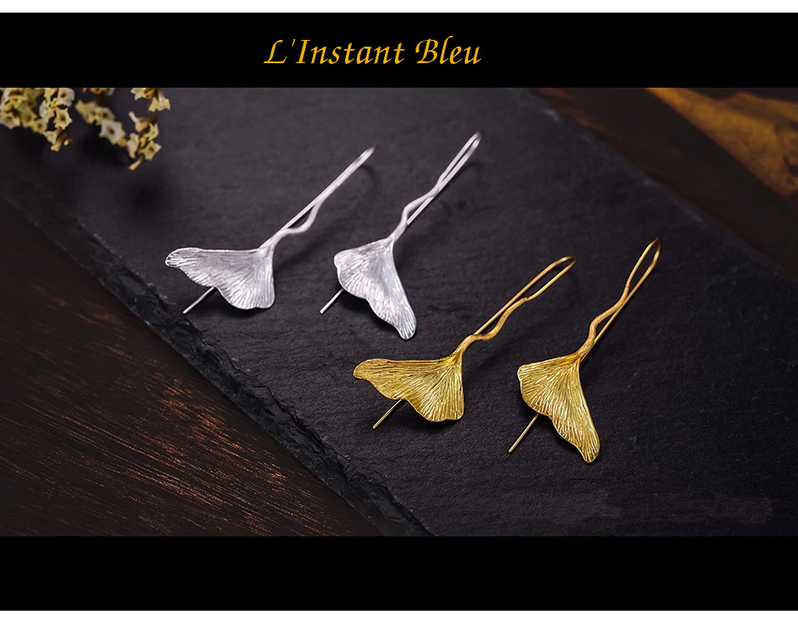 Boucles d’oreilles Bohème Ginkgo «Sōḥa»-2.1