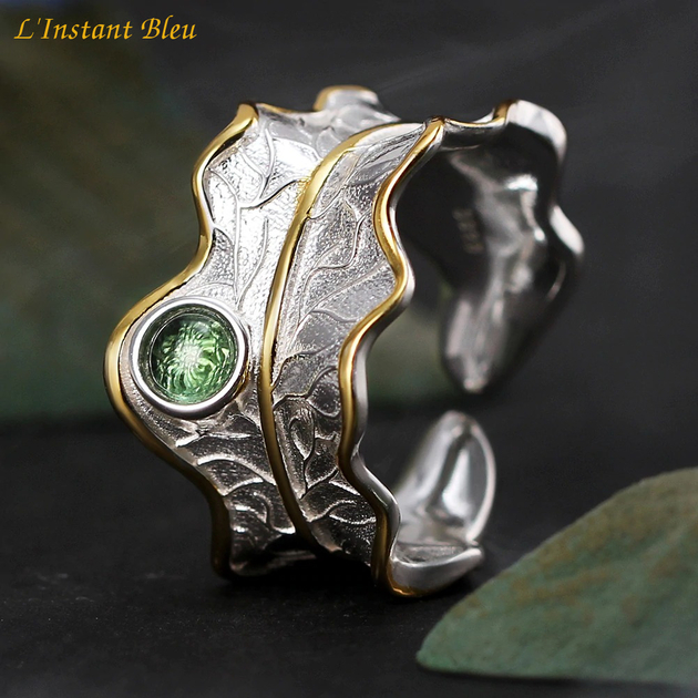 Bague Anneau Bohème « Ṇihār » en Tourmaline-2.1