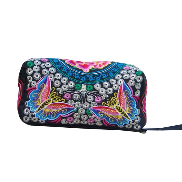 Femmes-Ethnique-Brod-La-Main-Bracelet-Embrayage-Sac-Vintage-Sac-Main-Portefeuille
