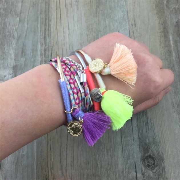 8-couleurs-boh-me-gland-charme-Bracelets-pour-femme-de-mode-couleur-or-argent-manchette-Bracelets