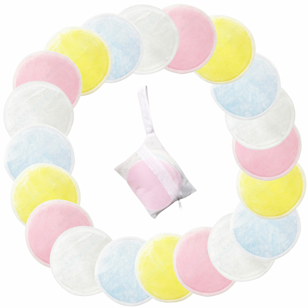 8-16-20-pi-ces-R-utilisable-Coton-Tampons-maquillage-Visage-D-capant-Double-couche-Essuyer