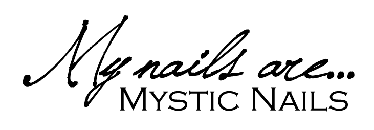 Mystic Nails masodlagos logo - fekete szinben