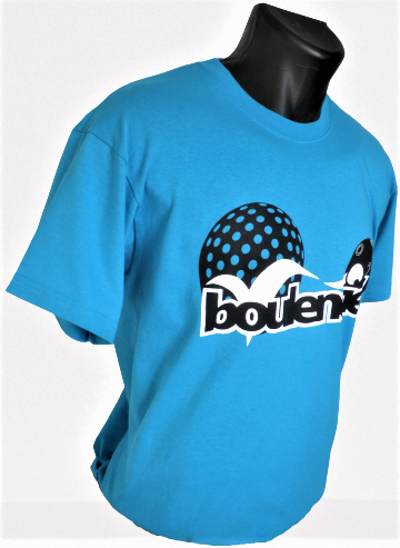 T-SHIRT COTON BLEU MIXTE