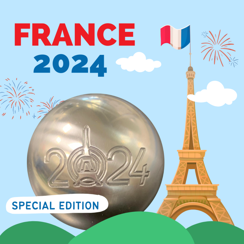 ÉDITION SPÉCIALE FRANCE 2024 SET DE PETANQUE VENUS INOX