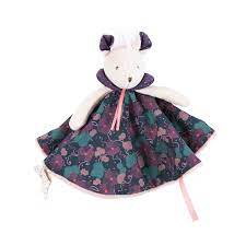 doudou souris violette , il étais une fois , moulin roty , doudou cadeau de naissance , l'atleier dyloma mimizan