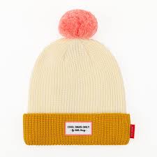 bonnet block camel , hello hossy ,bonnet doublé polaire , bonnet enfant , bonnet bébé , l'atelier dyloma , mimizan kids conceptstore