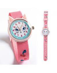 montre chat ticlock , djeco , montre peagogique enfant , montre djecoontre enfant , mimizan l'atleier dyloma