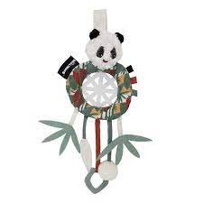 attrape rêve rototos le panda , les déglingos , l'atelier dyloma , déco murtale chambre de bébé , jouet éveil