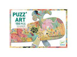 puzzl'art whale la baleine , djeco , puzzle de  150 pièces , dès   ans , l'atleier dyloma*