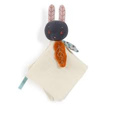 doudou lange lapin crème après la pluie moulin roty , l'ateleir dyloma , mimizan